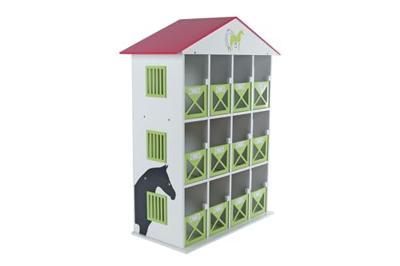 Kids Globe paarden opbergbox met 12 boxen
