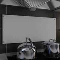 VidaXL Spatscherm keuken 90x40 cm gehard glas wit - thumbnail