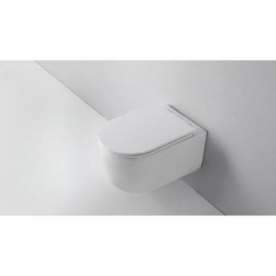 QeramiQ Dely Swirl Wandclosetset - 36.5x53.0cm - diepspoel - rimless - slim zitting - glans wit SW1026256/SW1000766 QeramiQ Dely Swirl Wandclosetset - 36.5x53.0cm - diepspoel - rimless - slim zitting - glans wit SW1026256/SW1000766
