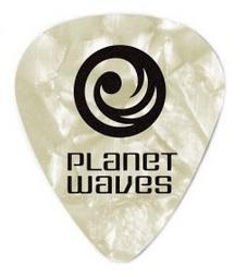D'Addario 1CWP6-10 white pearl celluloid plectra 10 pack heavy D'Addario 1CWP6-10 white pearl celluloid plectra 10 pack heavy