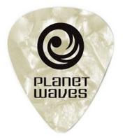 D&apos;Addario 1CWP6-10 white pearl celluloid plectra 10 pack heavy - thumbnail