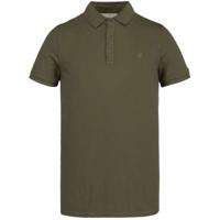 Cast Iron slim fit polo olijfgroen - thumbnail