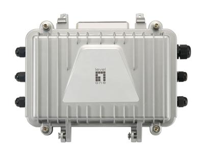 LevelOne PFE-1014R PoE Outdoor Extender Receiver over Hybrid Fiber met 4 PoE uitgangen