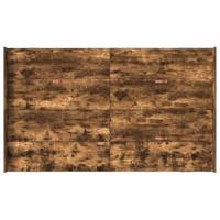 Opbergbedframe met lade Gerookt eiken 120 x 200 cm Bewerkt hout - thumbnail