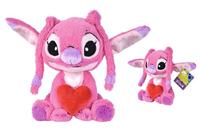 Disney Angel knuffel met hart - 25 cm - thumbnail
