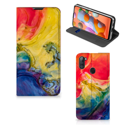 Bookcase Samsung Galaxy M11 | A11 Watercolor Dark Bookcase Samsung Galaxy M11 | A11 Watercolor Dark