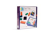 BS Toys vierkant puzzel hout vormenspel - thumbnail