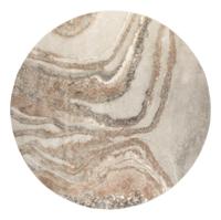 Zuiver Rond Vloerkleed 'Solar' 200cm, kleur Grijs/Bruin - thumbnail