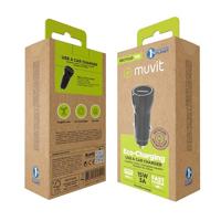 Auto oplader Muvit Zwart 12 W - thumbnail