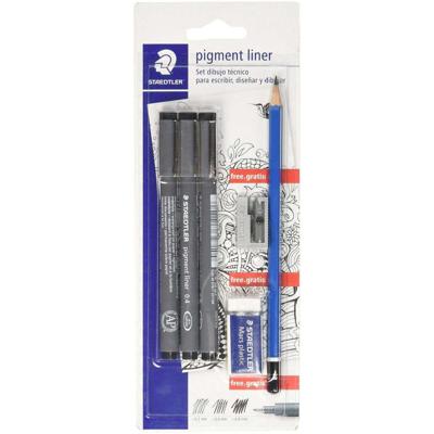 Permanente markeerstift Staedtler 308 SBK3P2 Zwart (3 Onderdelen) Permanente markeerstift Staedtler 308 SBK3P2 Zwart (3 Onderdelen)