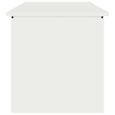VidaXL Buitenopslagdoos wit 80 x 50,5 x 50 cm staal