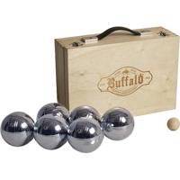 Jeu de Boules set metaal (6st.) in houten doos - thumbnail