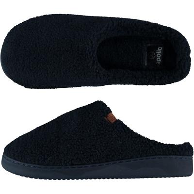 Apollo Pantoffels Heren Teddy Wol Navy-45/46
