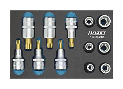 Hazet 163-245/12 Dopsleutel-bitinzetset 1/2 (12.5 mm) 12-delig