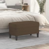 Bankje 70x35x41 cm stof bruin - thumbnail