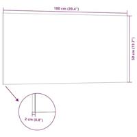 Wandpanelen 10 st 3D 100x50 cm EPS rood - thumbnail