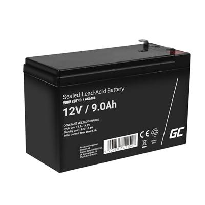 Green Cell Green Cell - USV-Akku - 1 x Batterie - Bleisäure Loodaccu 12 V 9 Ah Loodvlies (AGM) (b x h x d) 151 x 95 x 65 mm Kabelschoen 6.35 mm