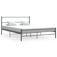 Bedframe metaal grijs 140x200 cm - thumbnail