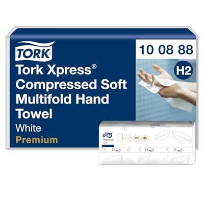 Tork Xpress® gecomprimeerde zachte handdoek, multifold M, Premium, 2-laags, systeem H2, 12 x 170 vel Tork Xpress® gecomprimeerde zachte handdoek, multifold M, Premium, 2-laags, systeem H2, 12 x 170 vel