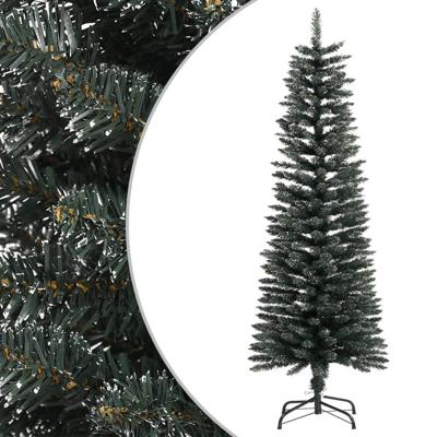 Kunstkerstboom met standaard smal 120 cm PVC groen Kunstkerstboom met standaard smal 120 cm PVC groen