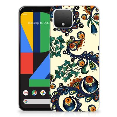 Siliconen Hoesje Google Pixel 4 Barok Flower Siliconen Hoesje Google Pixel 4 Barok Flower