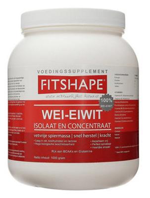 Fitshape Wei eiwit vanille 2 Kilogram