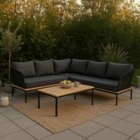 Nohr Loungeset 'Grizel' Met hoekbank en tafel - thumbnail