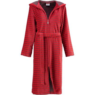 Cawö Cawo Home Dames Badjas met Capuchon en Rits 1492 rot 48
