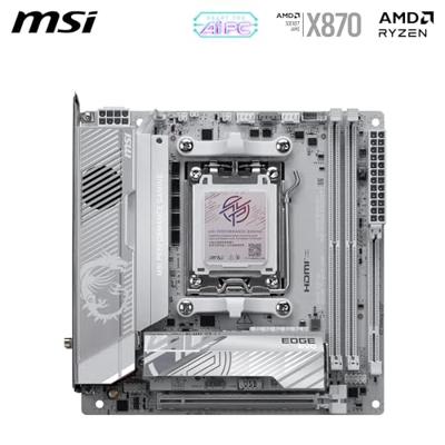 MSI MPG X870I EDGE TI EVO WIFI Moederbord Socket AMD AM5 Vormfactor ITX Moederbord chipset AMD® X870