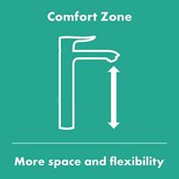 Hansgrohe Wastafelmengkraan Vivenis Eengreeps 80 Met Trekwaste Chroom - thumbnail