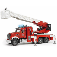 bruder MACK Granite Brandweerladderwagen modelvoertuig - thumbnail