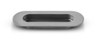 Schuifdeurkom Ello ovaal rvs