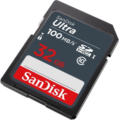 SanDisk Ultra 32GB SDHC Mem Card 100MB/s flashgeheugen UHS-I Klasse 10 - thumbnail