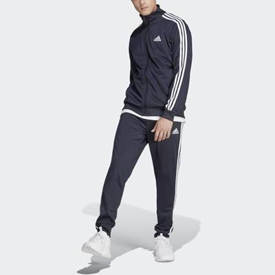 Adidas Basic 3 Stripes Trainingspak Heren Donkerblauw/Wit - Maat XS - Kleur: Blauw | Soccerfanshop