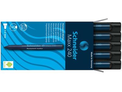 Schneider Marker permanent 240 rond zwart 10st