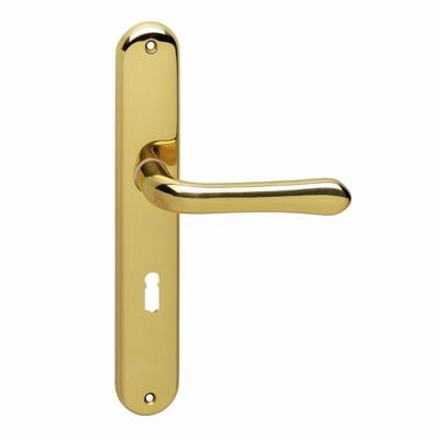 Deurkruk Saturnus sleutelgat 72mm messing gelakt Deurkruk Saturnus sleutelgat 72mm messing gelakt