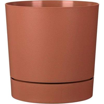 Ronde bloempot met waterreservoir - GARDEN ID - Plano - Ø 29 - 14 L - H 29 cm - Siena