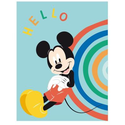 Mickey Mouse fleece Plaid Hello 100 x 140 cm Mickey Mouse fleece Plaid Hello 100 x 140 cm