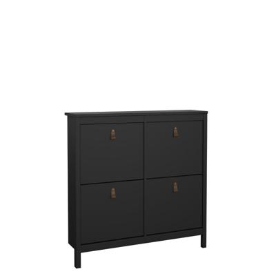 Schoenenkast Madeira - zwart - 103x102x25 cm