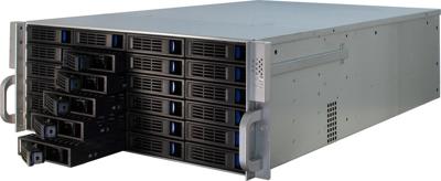Inter-Tech IPC 4U-4424 Rack Zwart, Zilver
