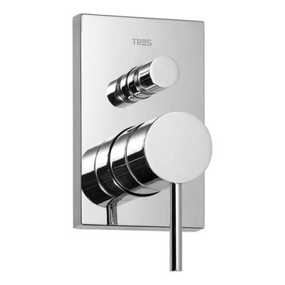 Tres Max inbouw douchemengkraan met omsteller chroom 06218002