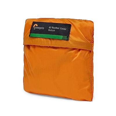 Lowepro Regenhoes AW Medium met gerecyclede stoffen, waterdichte hoes voor cameratassen, rugzakhoes, regenbestendig, oranje