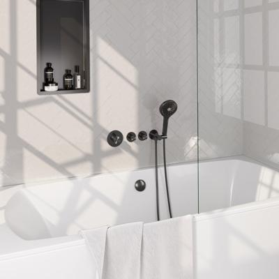 Inbouwthermostaatset Brauer Gunmetal Edition Incl 3 Standen Handdouche En Badafvoer Gunmetal Brauer