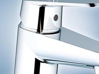 GROHE Eurostyle News wastafelkraan L size met zijbediening met waste met gesloten greep chroom 23718003 - thumbnail