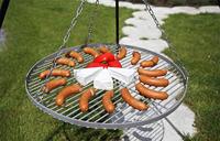 CookKing: Driepoot 200 cm met stalen grillrooster 80 cm - thumbnail