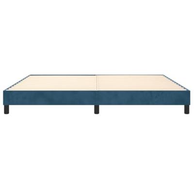 Boxspringframe fluweel donkerblauw 200x200 cm
