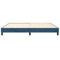 Boxspringframe fluweel donkerblauw 200x200 cm - thumbnail