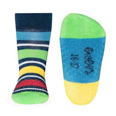 Ewers antislip sokken Stoppi strepen koningsblauw-17-18