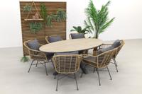 Garden Impressions Margriet - Naturel / Edison 220 x 115 cm. - ovale tuinset - thumbnail
