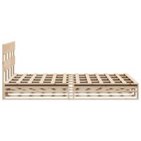 Bedframe zonder matras massief grenenhout 160x200 cm - thumbnail